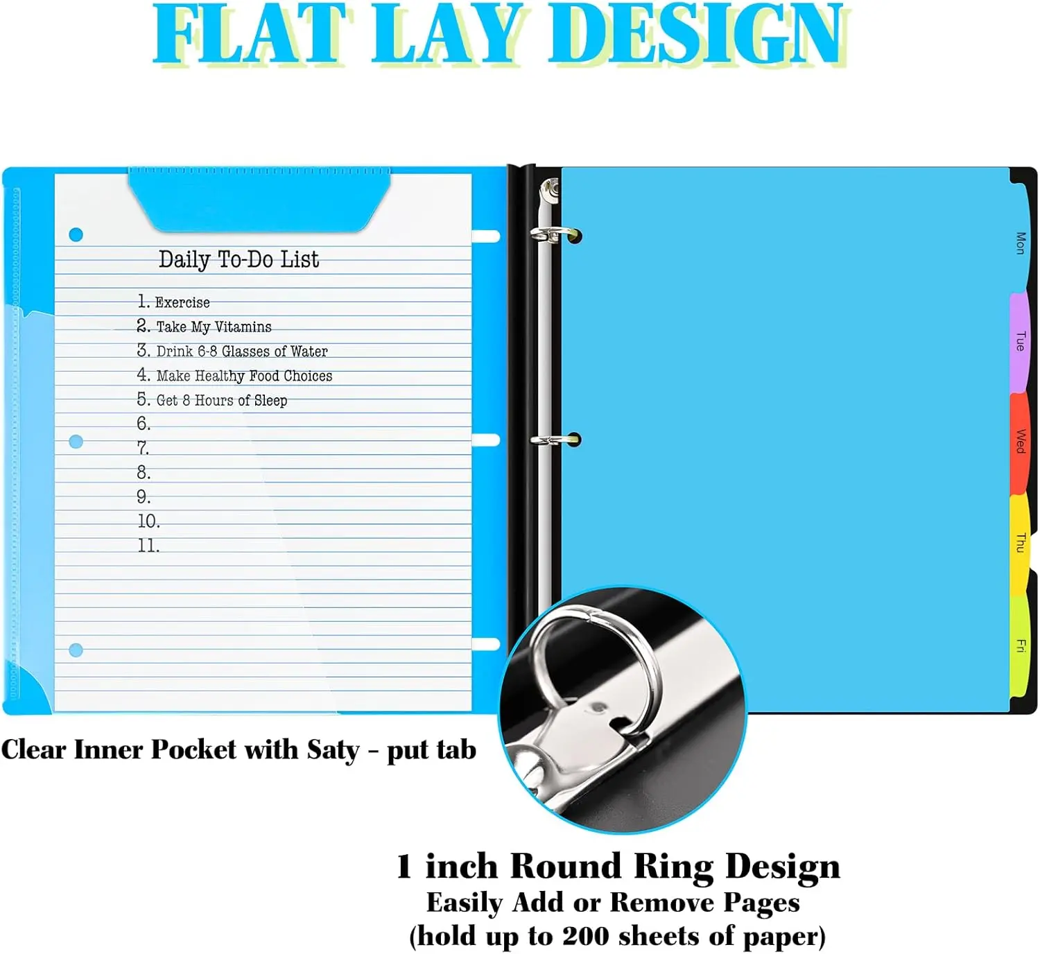 4PCS 3-Ring Telescoping Binders - Foldable Cover, Top-Loading Pocket,  225-Sheet Capacity, Compact Portable Paper Organizer for Students, Outdoor  Use, Binder - TikTok Shop