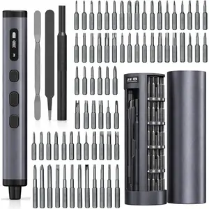 Mini Electric Precision Screwdriver Set, 78 in 1 Cordless Repair Kit with OLED Display, USB-C Rechargeable, 72 S2 Steel Magnetic Bits for Phone, Laptop, Watch & Electronics Repair (78IN1)