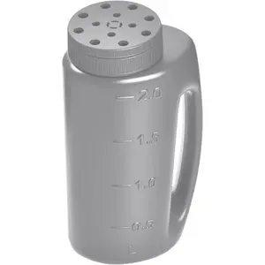 Adjustable Handheld Seed Shaker - Hand Spreader - Capacity Multi-Purpose Spreader for Fertilizer, Grass Seed, Ice Melt & Lawn Care - Grey