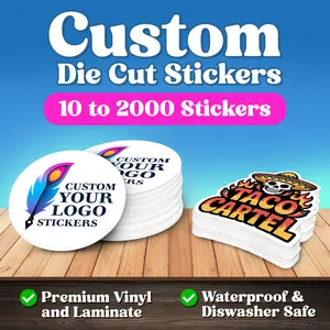 Custom Logo Vinyl Stickers: Die Cut, Waterproof, Bulk Options