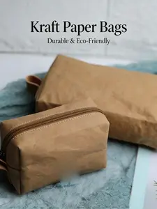 Minimalist Style Small Storage Bag, Portable Personal Organizer, Data Cable Earphone Charger Key Zipper Coin Wallet