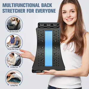 Back Pain Relief in Minutes - 4-Level Adjustable Back Stretcher Board for Instant Spinal Decompression & Muscle Tension Release