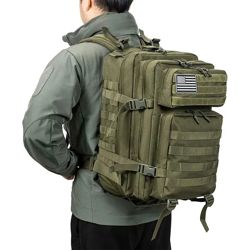50L Tactical Backpack Men's Travel Large Capacity Rucksacks Men Waterproof Outdoor Sports Multi-functional Bags