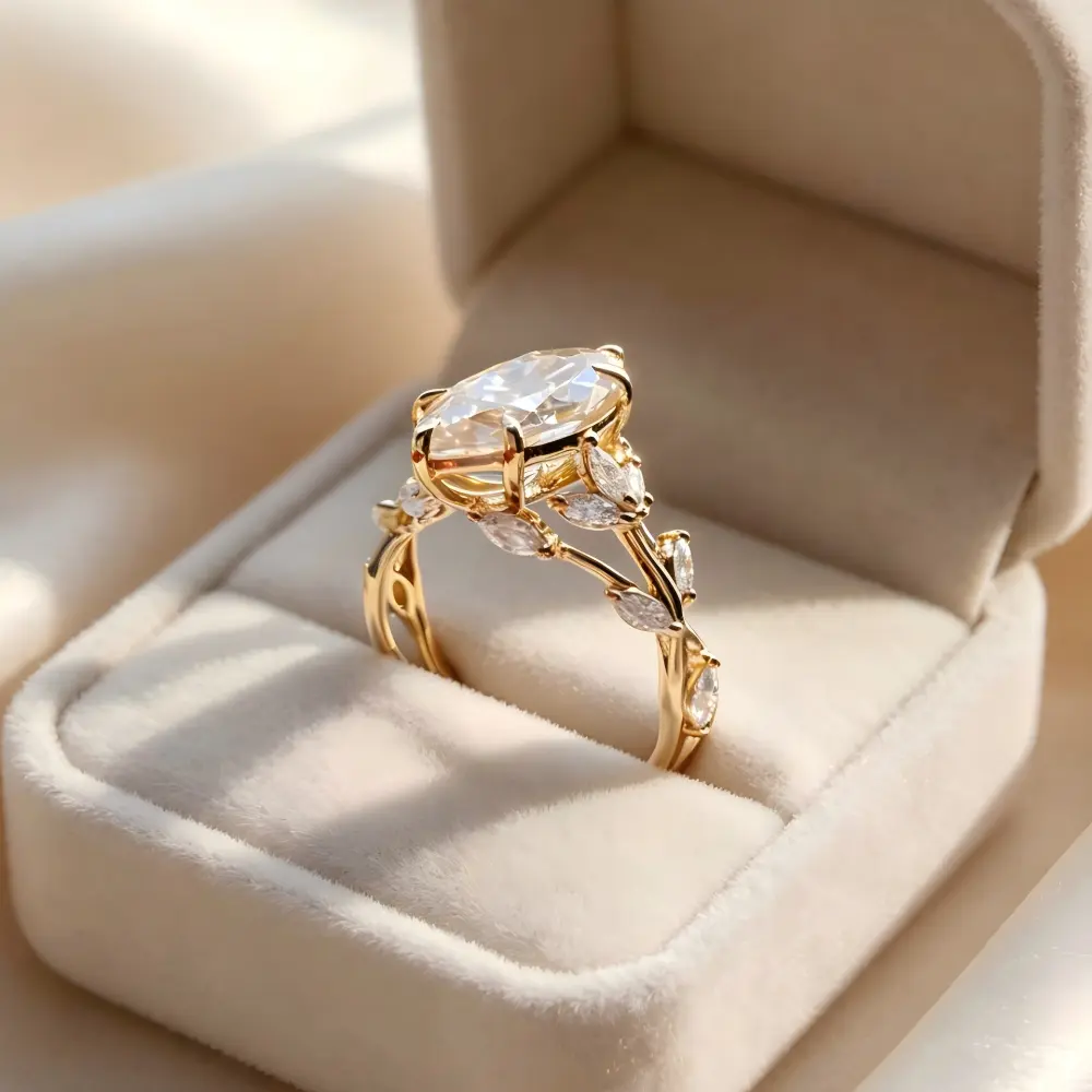 Wedding Ring - Exquisite and Luxurious, Hollow Tree Branch Design with Micro-Inlaid Marquise Pink & White Cubic Zirconia, Ideal for Anniversary/Proposal/Banquet Accessory, Valentine's Day & Christmas Gift