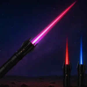 Torch Lighter, Red/Blue Flame Adjustable with Safety Lock, Bright Fire Lighter, Refillable Butane Gas Windproof Jet Flame Cool Lighter, for Candles Grill BBQ Fireplaces Camping Gift for Man, No butane included