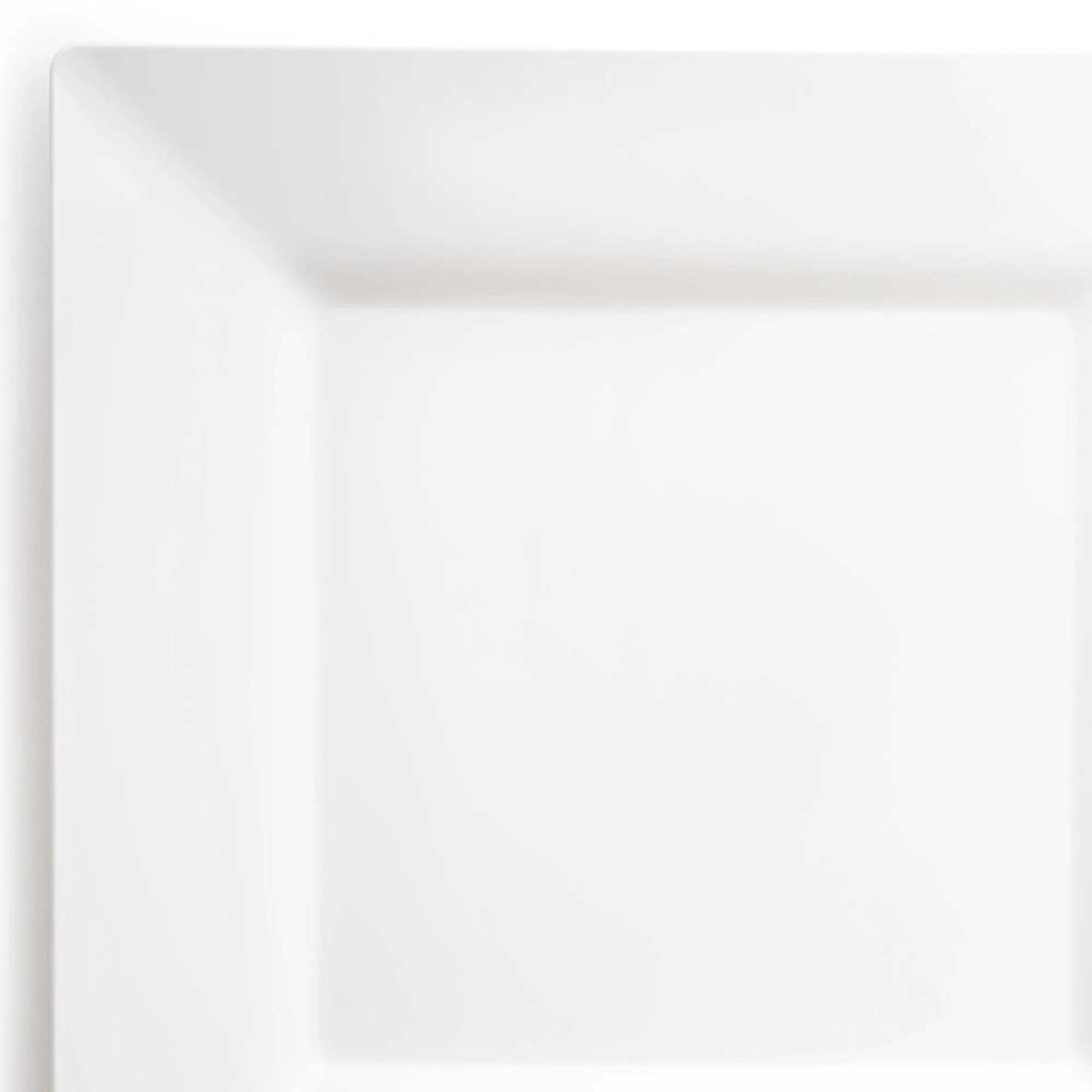 White Square Plastic Pastry Plates (4.5")
