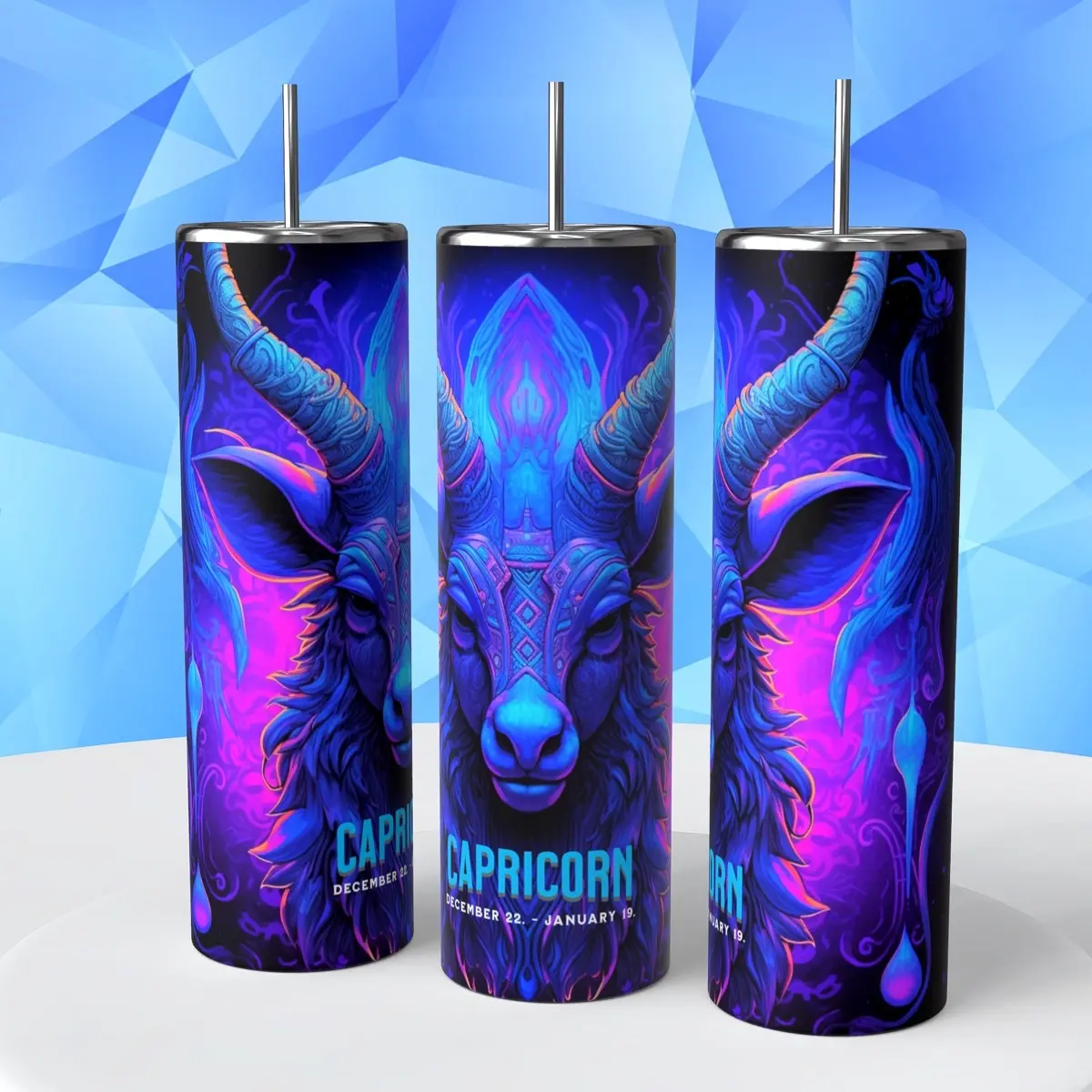 12 Zodiac signs 20oz tumbler cup, horoscope, astrology signs, skinny tumbler,