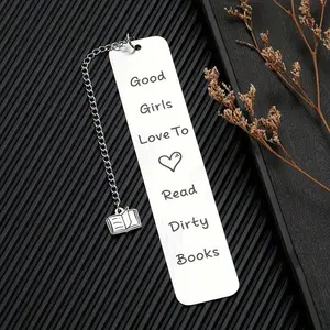 1pc Stainless Steel Humorous Bookmark With Inspirational Quote - Perfect Gift For Book Lovers, Teens, Women, And Girls - Durable And Stylish Birthday Or Graduation Present