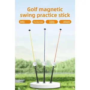 New Golf Magnetic Swing Trainer - Ultra-Light, Long & Short Shaft Options - Indoor/Outdoor Rhythm Practice Aid for Adults & Children