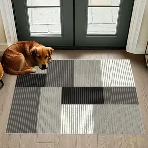 Colorblock Pet Floor Mat, Breathable Pet Mat, Soft & Comfortable Pet Bed, Easy to Clean Pet Mat for Dogs & Cats