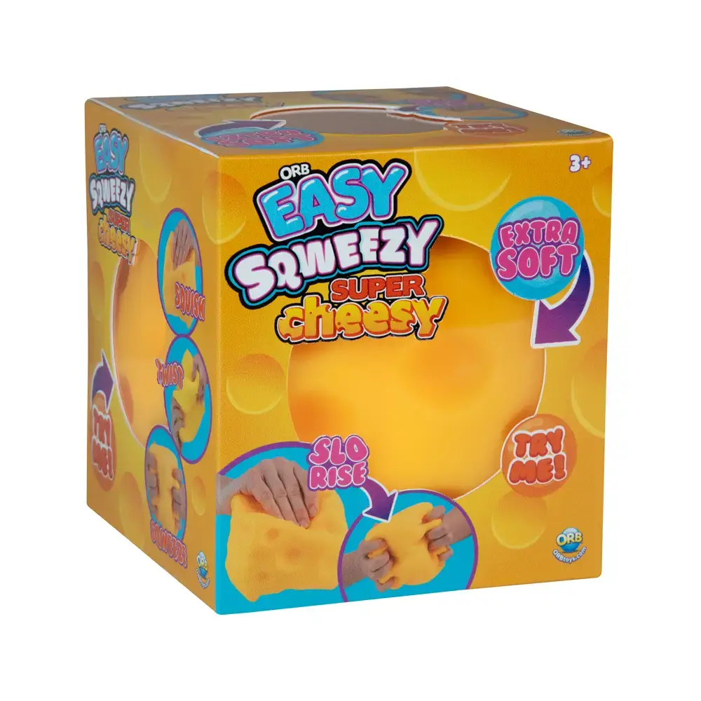 Super Sqweezy Cheese Stress Toy – Viral Squish Sensation Orb Toys