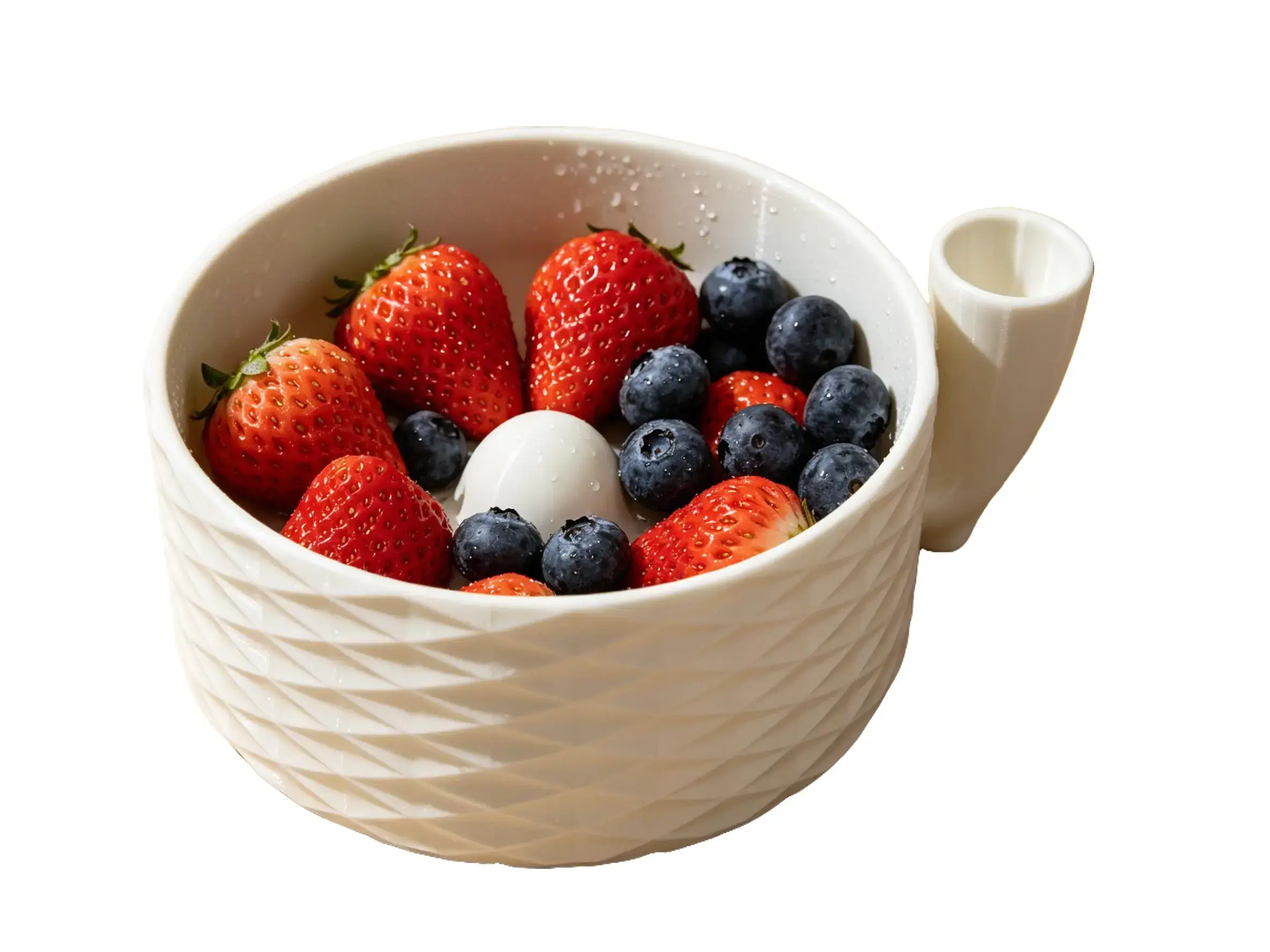 Kitchen Berry Washer Bucket - Vortex Flow Fruit Strainer, Gentle on Soft Fruits, Easy Drain, Compact Storage Home Care Supply