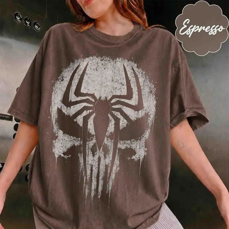 Vintage The Punisher And Spy.der Comfort T-shirt,  Brand New Day Comic Comfort Shirt,  Superhero Tee, Fans Shirt