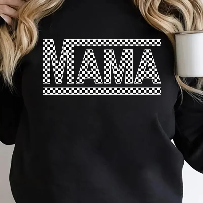 Women's Letter Print Crew Neck Sweatshirt, Casual Long Sleeve Pullover for Fall & Winter, Women's Clothes for Daily Wear