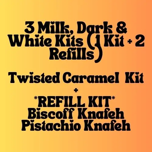 Milk, Dark & White Kits (1 Kit + 2 Refills)