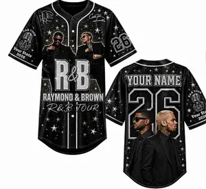 [HOT 2026] Style Brown and U Raymon and Brown R&B Tour Baseball Jersey gift for true fans