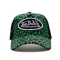 Lime Cheetah Velvet Trucker