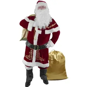 Professional-Grade Santa Suit Family Pack – High-Quality Christmas Performance Costume for All Ages, Perfect for Themed Parties, Christmas Concerts, and Creating Magical Memories