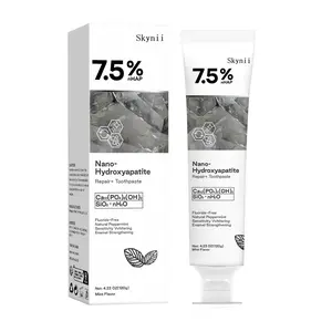 Skynii 7.5% Nano Hydroxyapatite Toothpaste, Advanced Enamel Protection, Deep Cleaning, Fluoride-Free Formula with Gentle Mint, Freshens Breath, for Sensitive Teeth