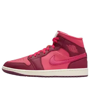 Women's Jordan 1 Mid SE "Valentines Day" Team Red/Sierra Red-Pueblo (IB7018 600)