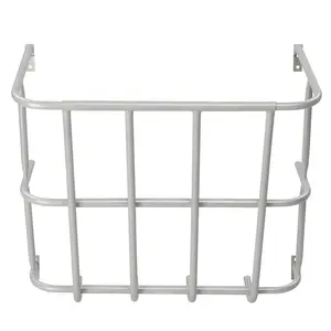 Large Capacity Hay Feeder, Heavy-Duty Steel Goat Hay Rack, 22.8" Long Wall Mounted Horse Hay Holder, Multiple Sided Feeding Rack for Sheep Farm Livestock Indoor Outdoor, Silver