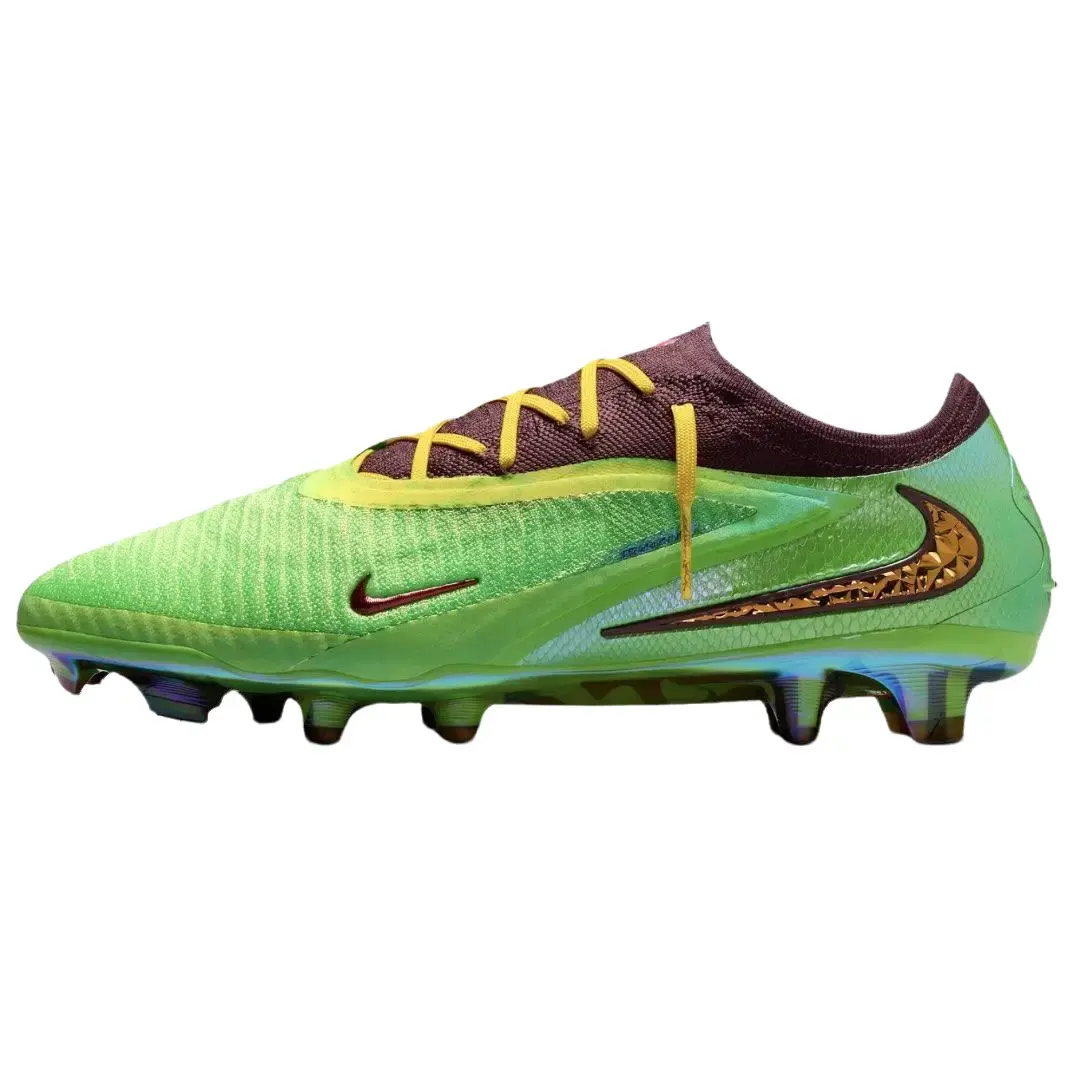Nike Phantom 6 Low Elite FG SE 'Multi Color Metallic Gold' x Travis Scott Men's, Football Fashion, Lightweight, Colorblock, Low Cut, Matches, Male, Grip, Sporty Chic