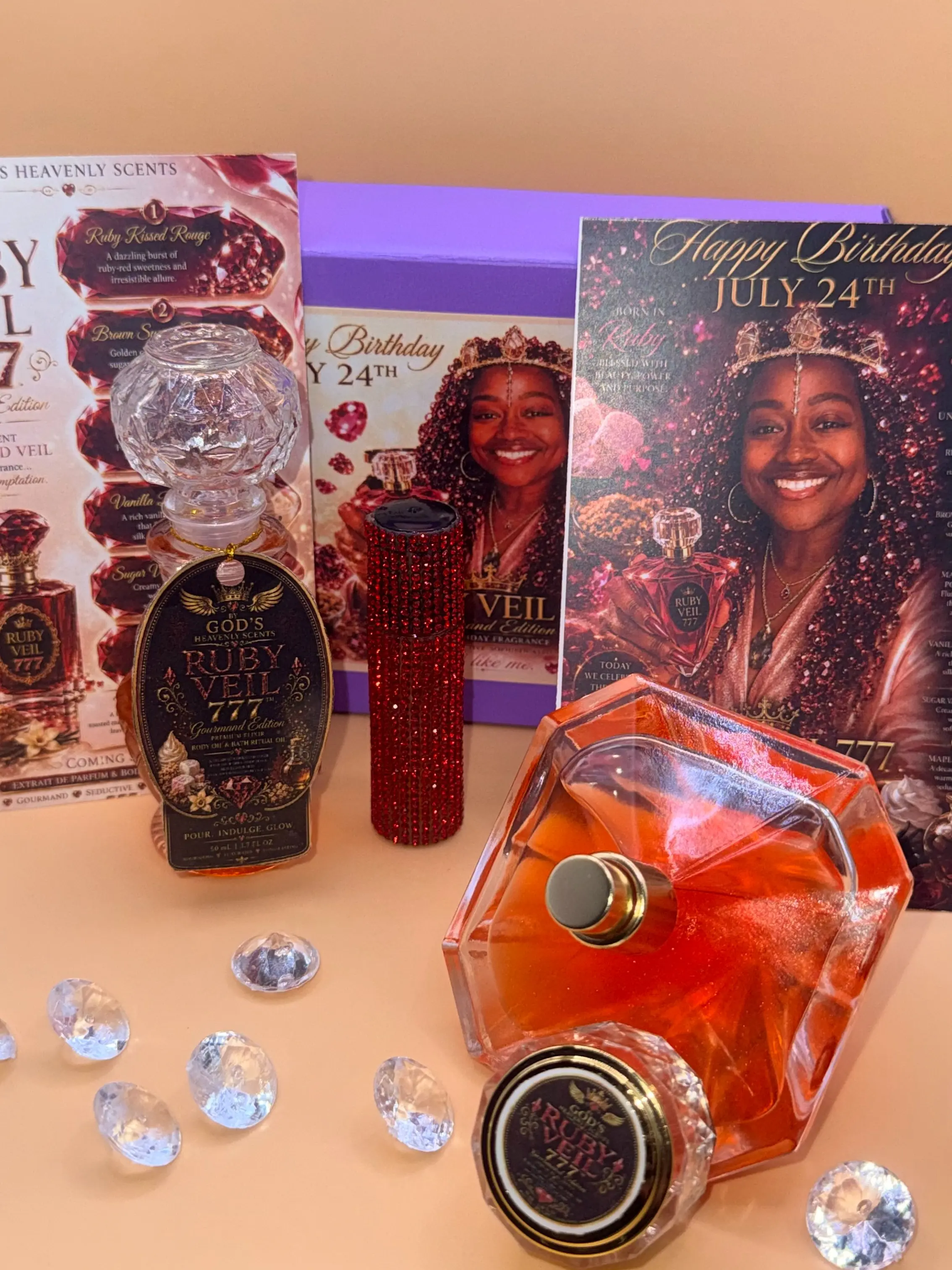 Ruby Veil 777 Luxury Fragrance Set - Premium Beauty & Personal Care Bundle