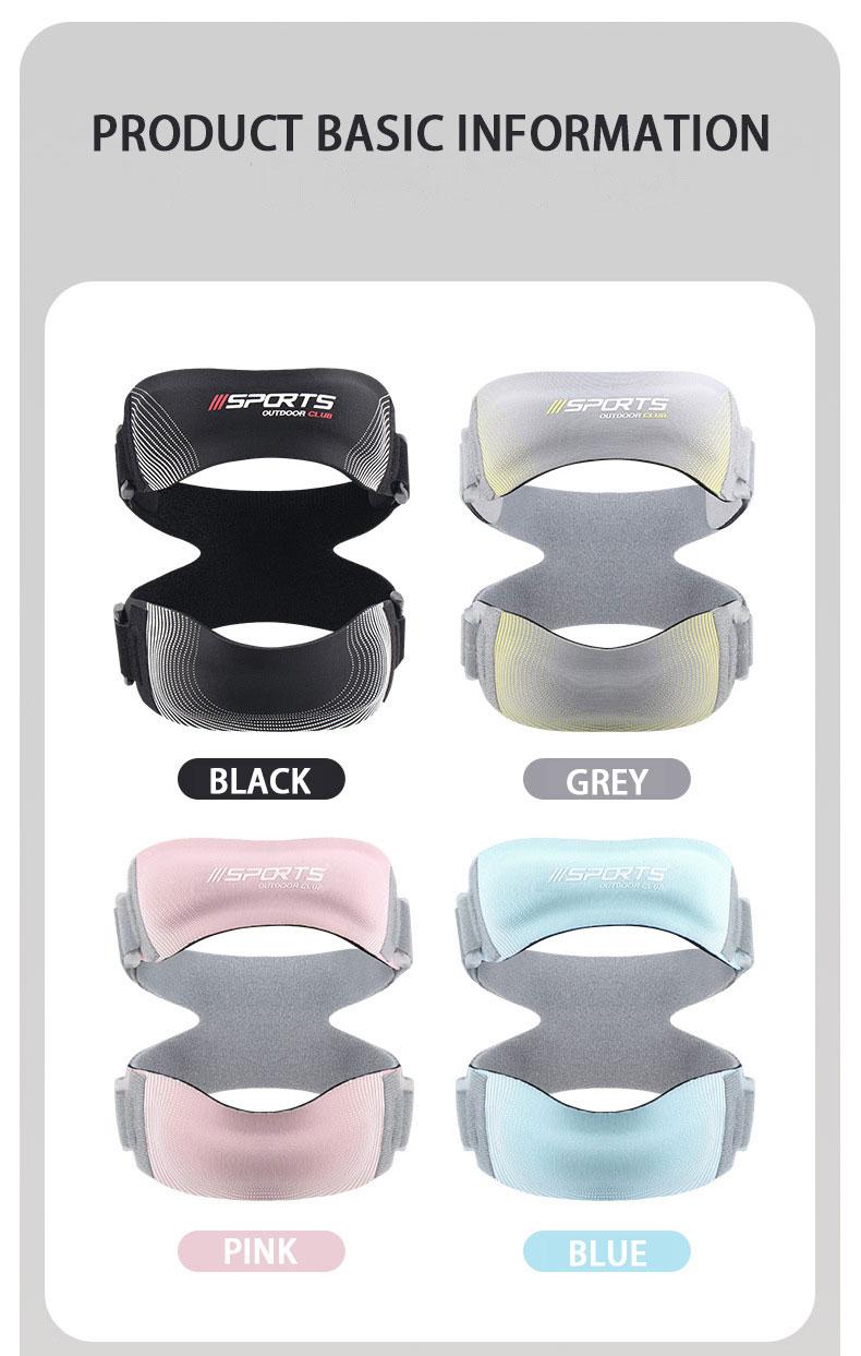 2PCS Adjustable Compression Knee Support with Patella - Unisex Heavy-Duty Joint Stabilizer for Running, Basketball (Gray/Blue/Black) - Premium Textile, Knee Compression Sleeve Men's Weightlifting Knee Guard Weightlifting Knee Sleeve Women's Knee Protector