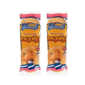 2 Pack Rosquillas Hechas en Honduras 7.2 oz - 24 Units Total / Cheesy Corn Rings - Río Grande -  Individual Snack Cookie