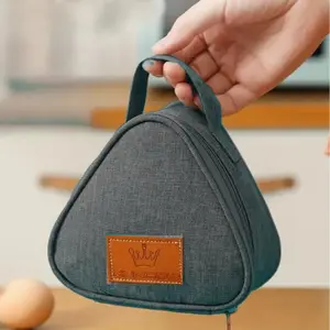 Mini Insulated Lunch Bag, Unique Triangular Design, Compact and Lightweight, Ideal for School, Work, Outdoor Activities, Insulated Bento Bag, Reusable Lunch Bag
