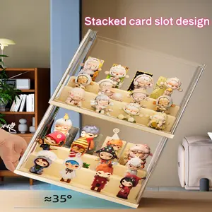 Multi-Layer Transparent Staircase Organizer Rack, Display Box with Steps, Space-Saving Design, Perfect for Home Decor and Gift Storage