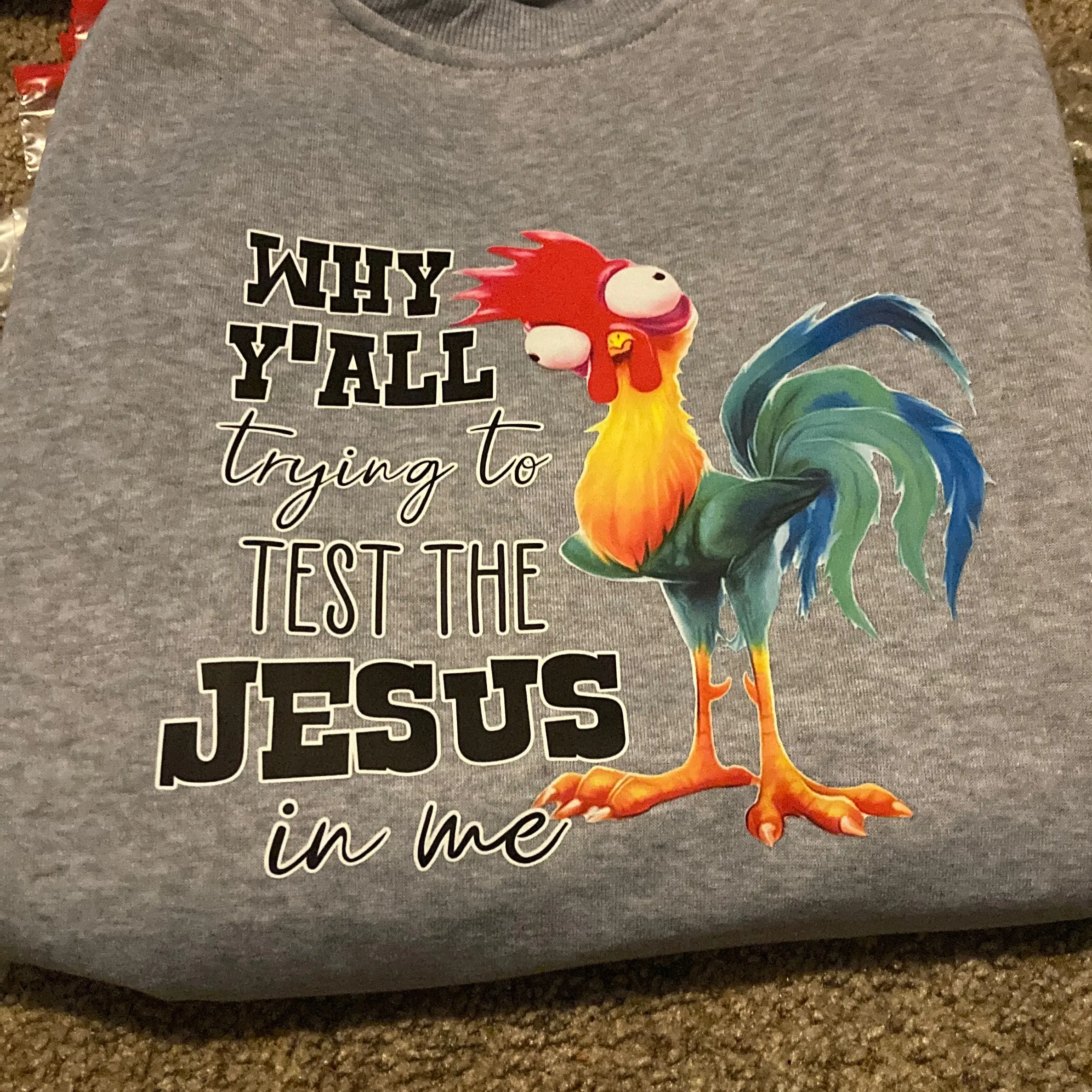 Testing my Jesus sweater