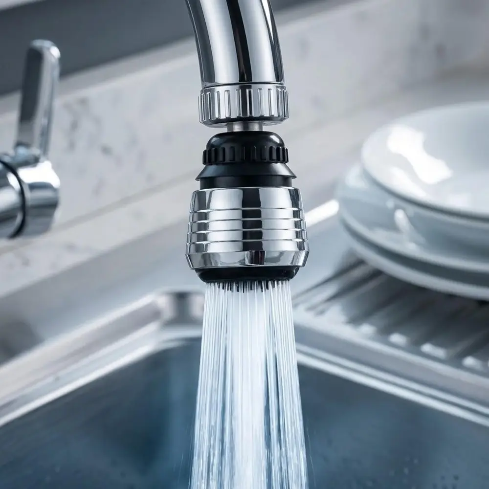 Adjustable Shower Extension Arm with Water-Saving Spray Head, Multi-Mode Detachable Faucet Filter, Anti-Splash Aerator Set, Eco-Friendly High-Pressure Nozzle, Bathroom Sink Splash Guard Accessories