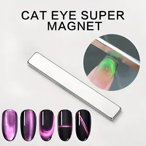 5pcs Nail Art Magnetic Pen 3D Cat Eye Painting Nails Art Design Dual-Ended Magnet Wand Gel Polish Magic for Christmas Manicure DIY&Salon Tools