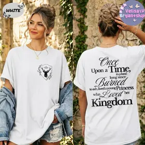 Once Upon a Time TOG Comfort Colors T-shirt, Sarah J Maas Merch, Throne of Glass Queen of Terrasen You Do Not Yield shirt, Booklover Tee, Fireheart Shirt