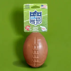 Football Dog Chew Toy and Treat Dispenser