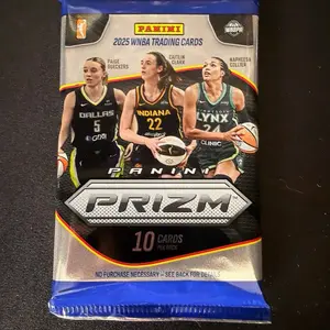 Panini WNBA Prizm Mega Pack 2025 Trading Cards - 10 Cards Per Pack Featuring Dallas, Indiana, and Lynx Players