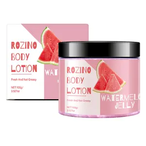 ROZINO Watermelon Jelly Body Lotion - Youth Formula for Smooth Delicate Skin - 100g Moisturizing & Beautifying Formula with Vitamin E Moisturize Moisturizer Moisture Hydrating Cosmetic
