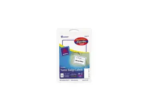 Avery Flexible Self-Adhesive Laser/Inkjet Badge Labels 2 11/32 x 3 3/8 BE 40/PK