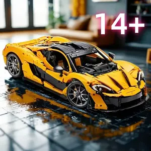 3893 new products have arrived, compatible with 42172 McLaren P1 assembly puzzle model sports car toys, Model Car Kit, suitable for boys' birthday gifts