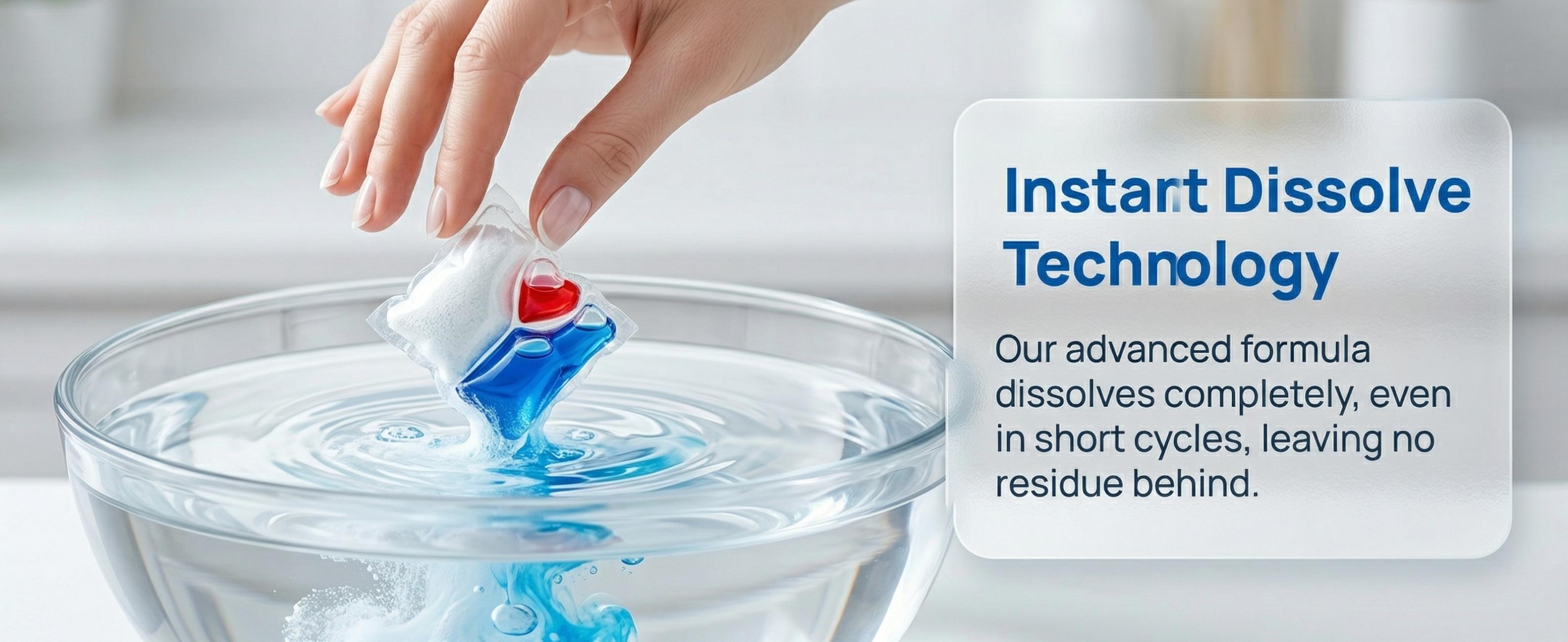 3-in-1 Dishwasher Pods – Food-Grade & Safe, Cuts Through Grease, Sparkling Clean Dishes