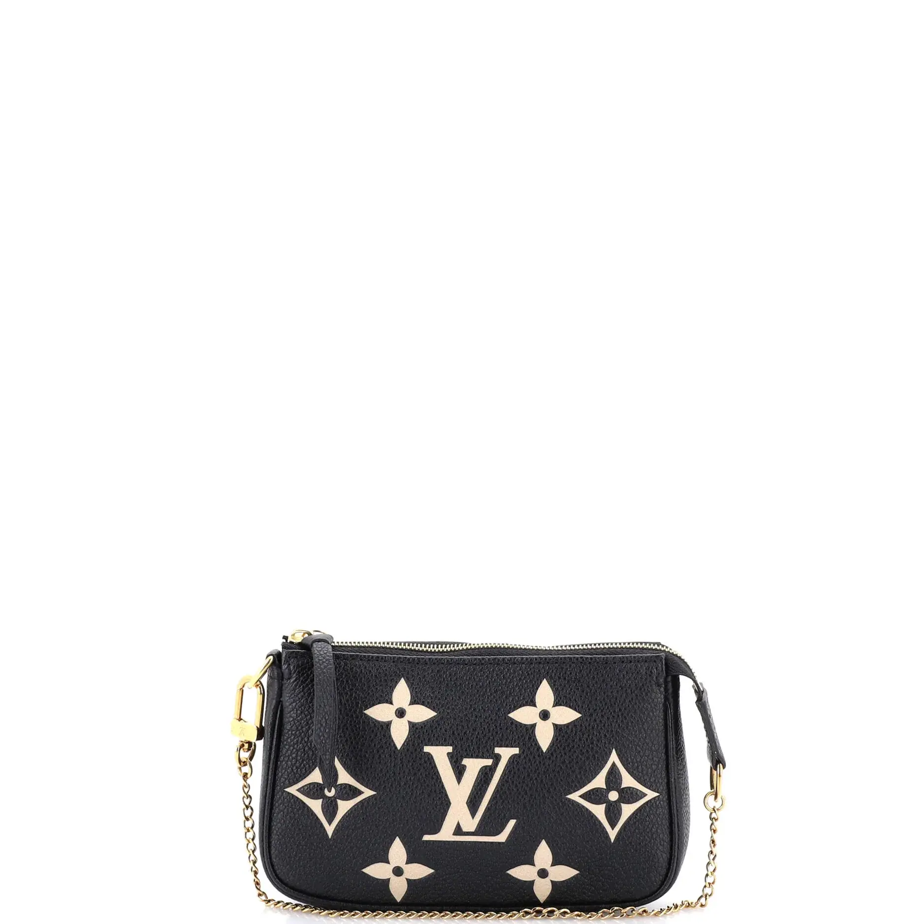 Pre-owned Louis Vuitton Leather Clutches & Wristlets Pochette Accessoires Bicolor Monogram Empreinte Giant Mini by Rebag