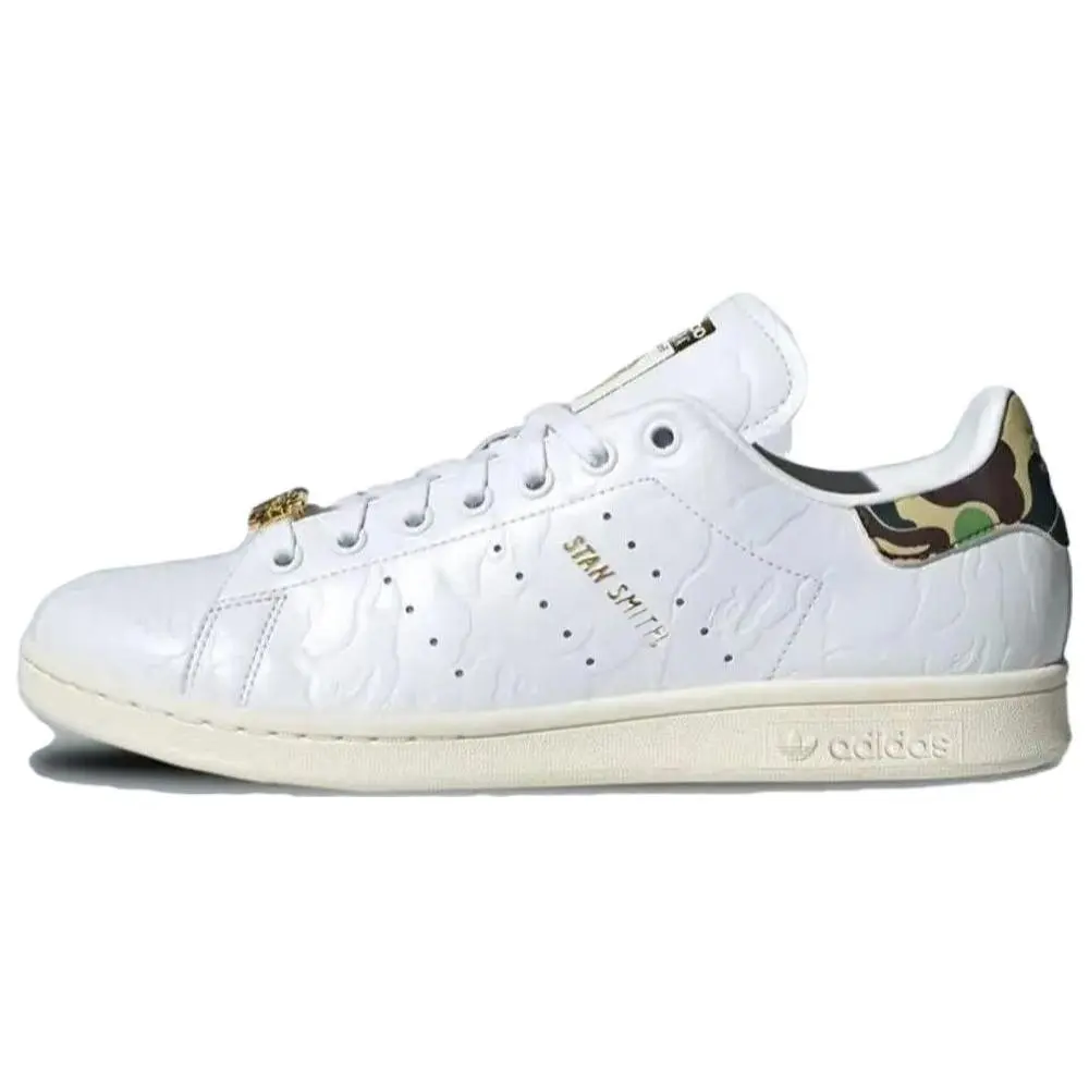 Adidas Bape X Stan Smith 30th Anniversary' Versatile Durable Non-slip Low Top Skate Shoes Men's Green IG1115