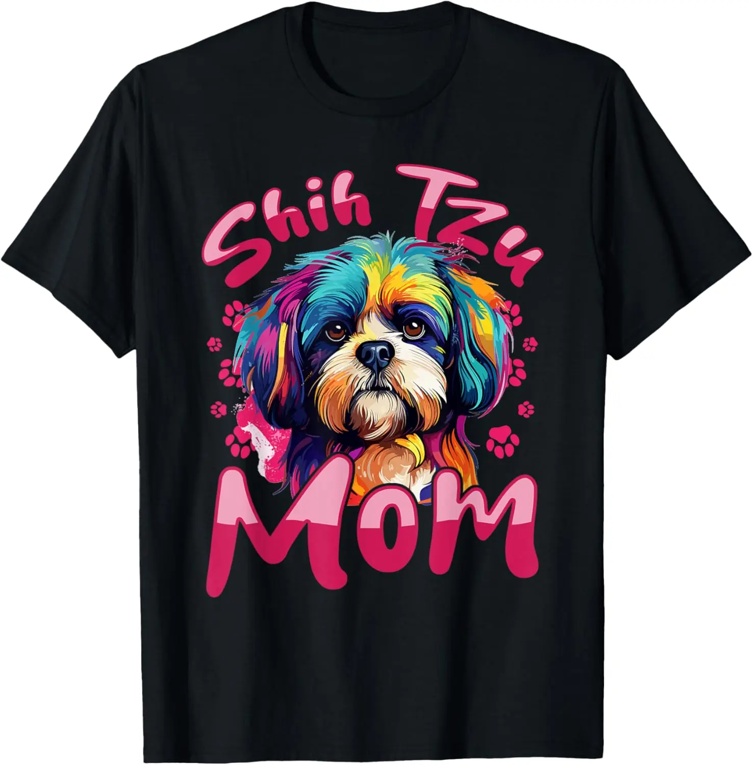 Shih Tzu Hsi Shih Dog Pet Dog Breed Shih Tzu Mom T-Shirt
