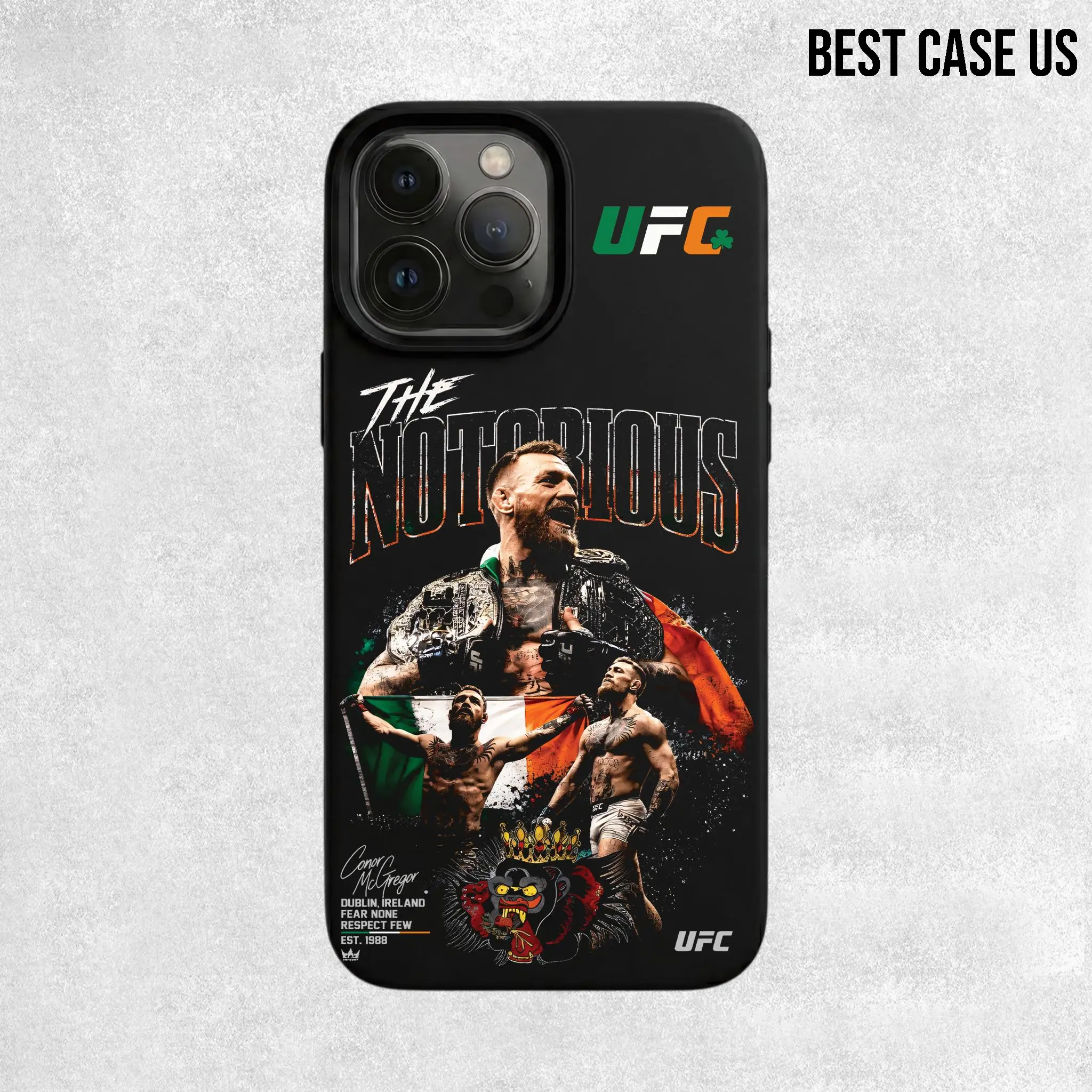 UFC 329 "The Notorious" Conor McGregor MMA Phone Case for iPhone 17-11 Pro Max | UFC Fighter Sports Fan Gift Cover