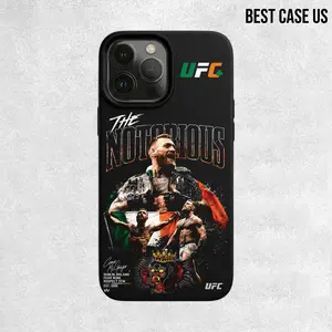 UFC 329 The Notorious Conor McGregor MMA Phone Case for iPhone 17-11 Pro Max Samsung Galaxy S25-S22 Ultra | UFC Fighter Sports Fan Gift Cover