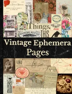 Vintage Ephemera Pages: Unique Collection of Authentic Ephemera for Scrapbooking, Mixed Media, Junk Journals, Collage, Card Making, Decoupage and Many Other Crafts.