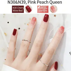 Water-based Nail Polish 10ml, No-bake, Enhanced Shine and Gloss, Nail Art Product, Christmas Nail Polish, Winter, for Beginners, Students and Stay-at-home Moms, Diy Nail Art, Complete Nail Art Set, Healthy, Envir Friendly, Quick-drying, Removable