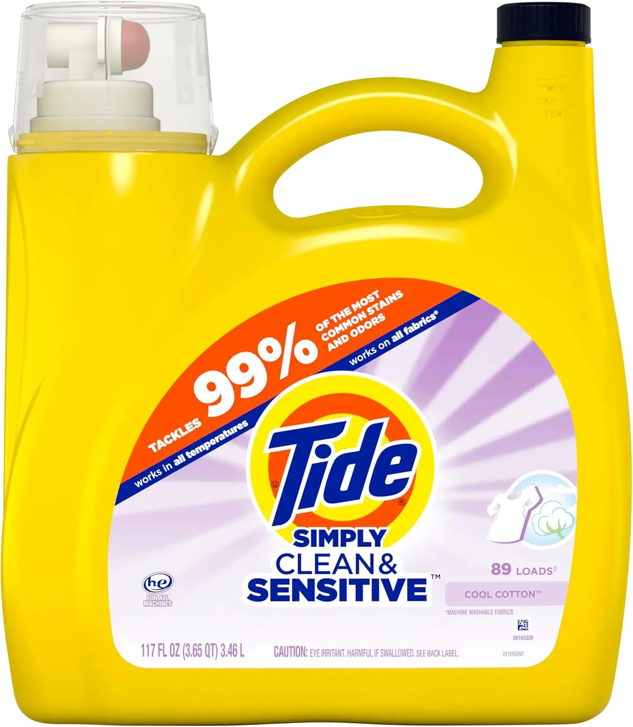 89 Loads 117 fl oz Simply Clean & Sensitive Liquid Laundry Detergent Cool Cotton Scent 89 Loads 117 fl oz Simply Clean & Sensitive Liquid Laundry Detergent Cool Cotton Scent