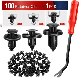 Nilight 100PCS Car Retainer Clips 7mm 8mm 10mm Nylon Push Type Retainer Clips,Bumper Fastener Rivet Clips for Subaru 90914-0007, 90913-0067,90914-0051,1PC Bonus Fastener Remover summervibes